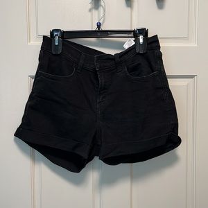 Black Jean Shorts